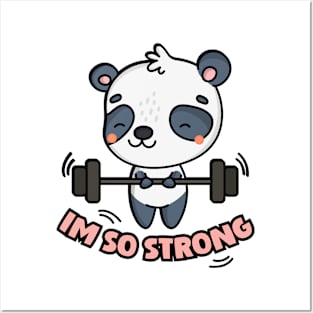 Cute Sport Panda Posters and Art